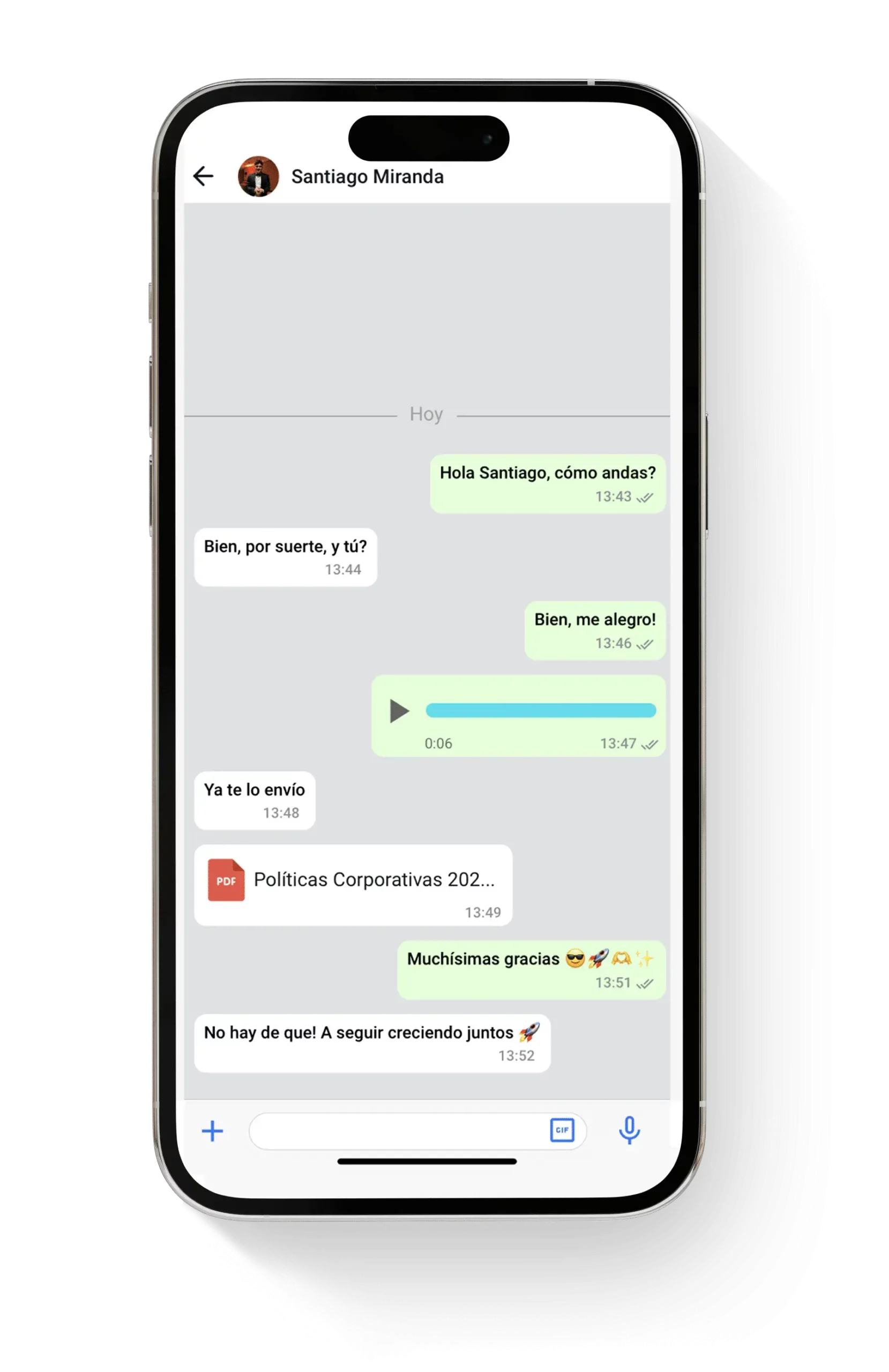 carousel chat es