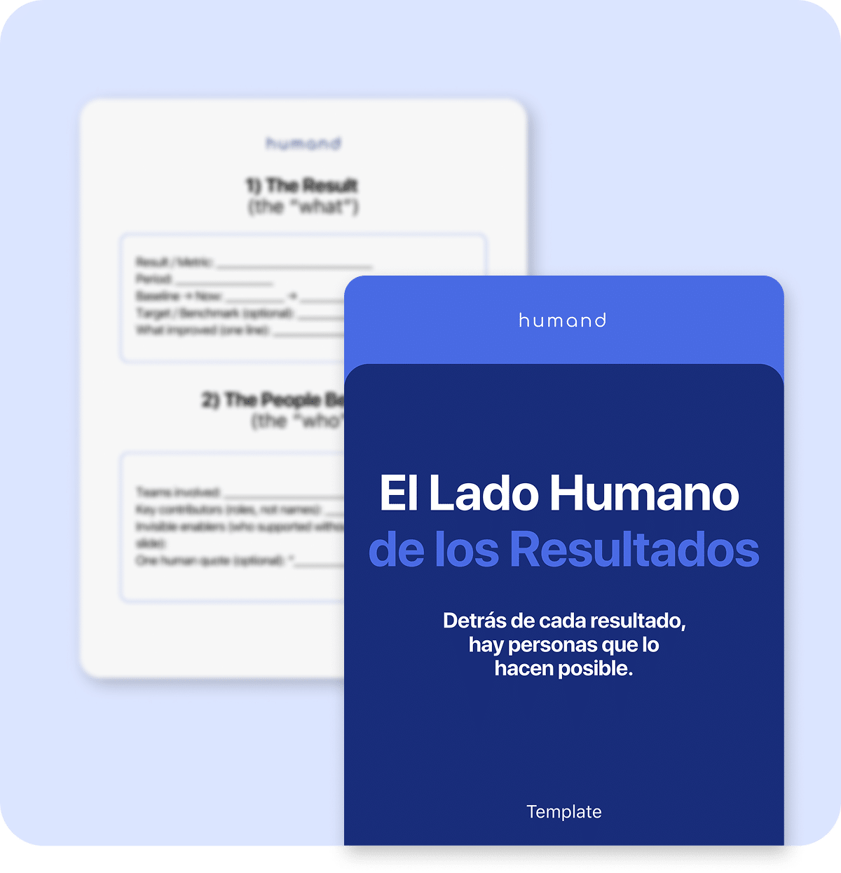 template lado humano de los resultados